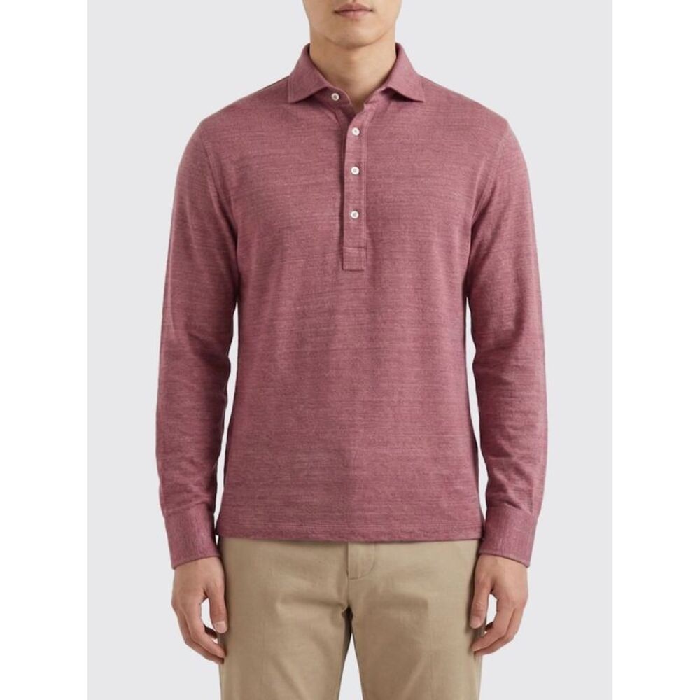 Brunello Cucinelli Polo Shirt Men Coral